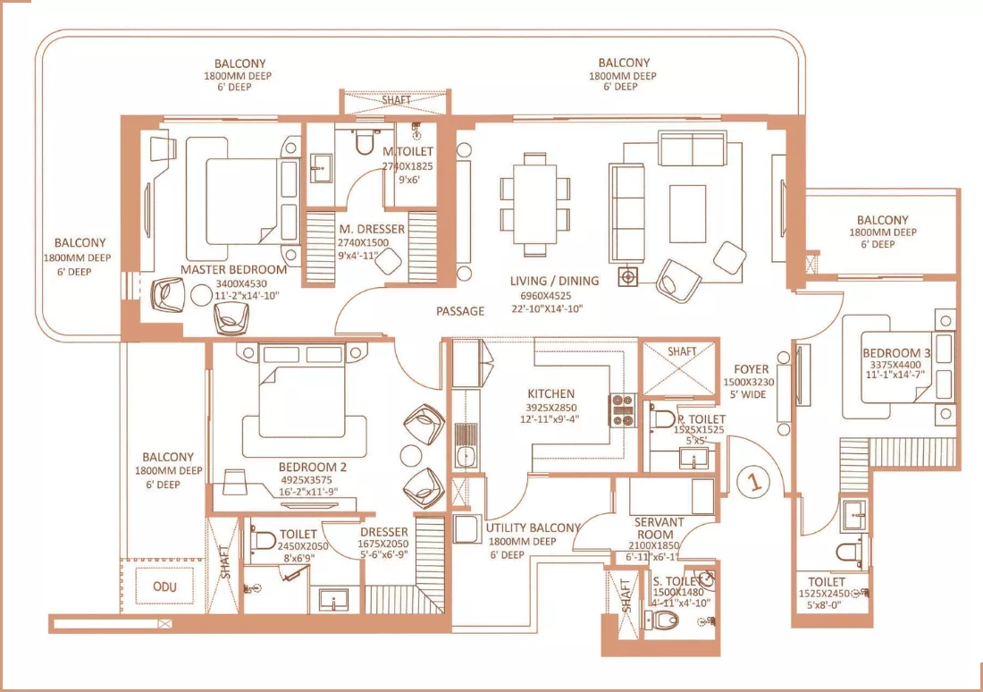 Shapoorji Pallonji Dualis Floor Plan