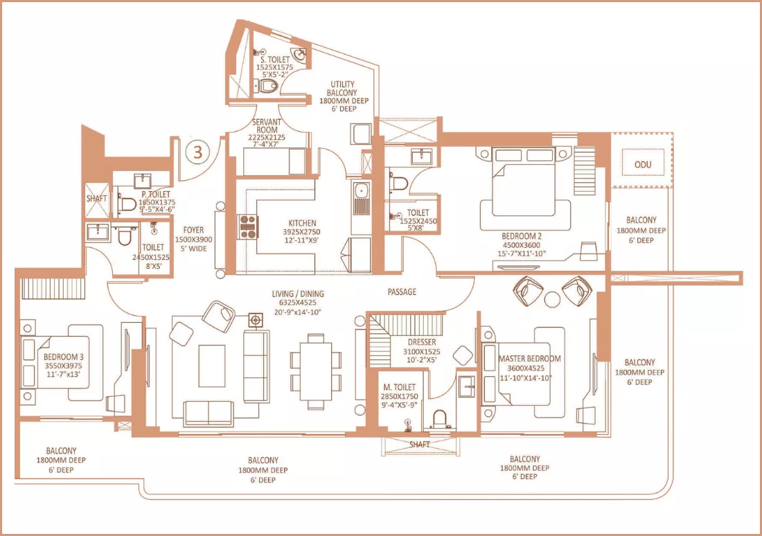 Shapoorji Pallonji Dualis Floor Plan